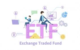 ETF cartoon image with people, folders and cogs.