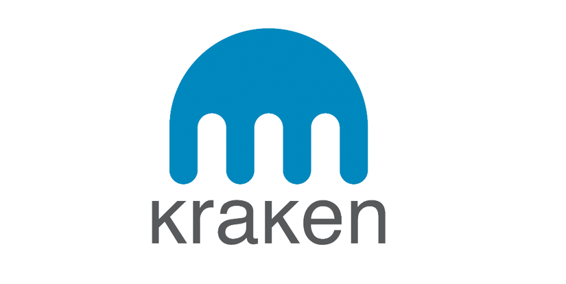 Kraken exchange logo and name.